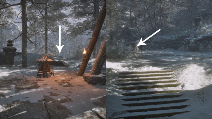 The path to the Luojia Fragrant Vine in the Valley of Ecstasy in Black Myth Wukong.