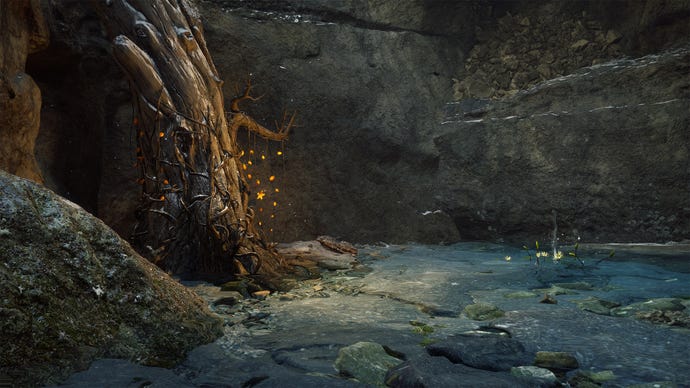 A Luojia Fragrant Vine growing on a tree in Black Myth Wukong.