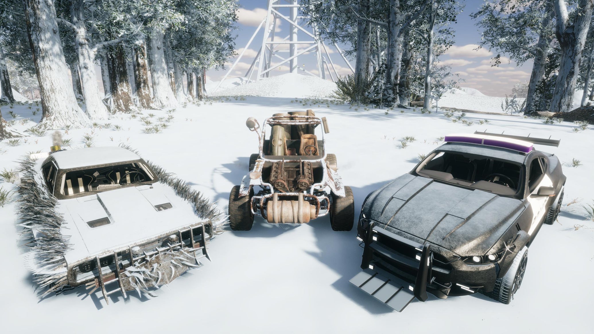 Some cars in Mad Metal. - 1