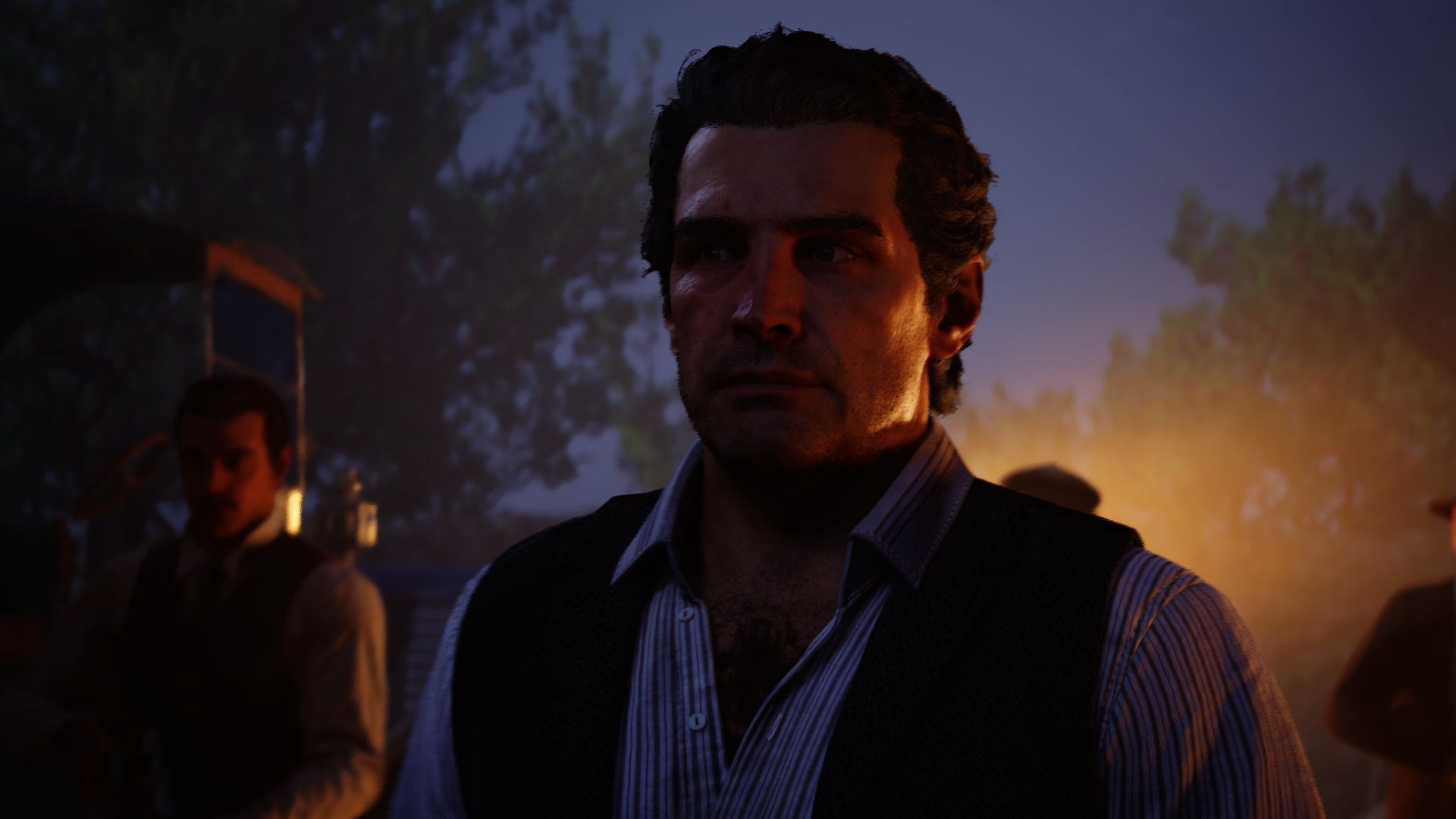 Don Torrisi flanked by his men in Mafia: The OId Country. - 3