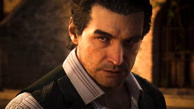 A scowling stare from a Mafia don in Sicily.