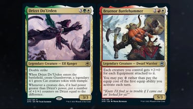 drizzt do'urden mtg card Print Double strike When Drizzt DoUrden enters the battlefield Drizzt Do'Urden Magic: The Gathering