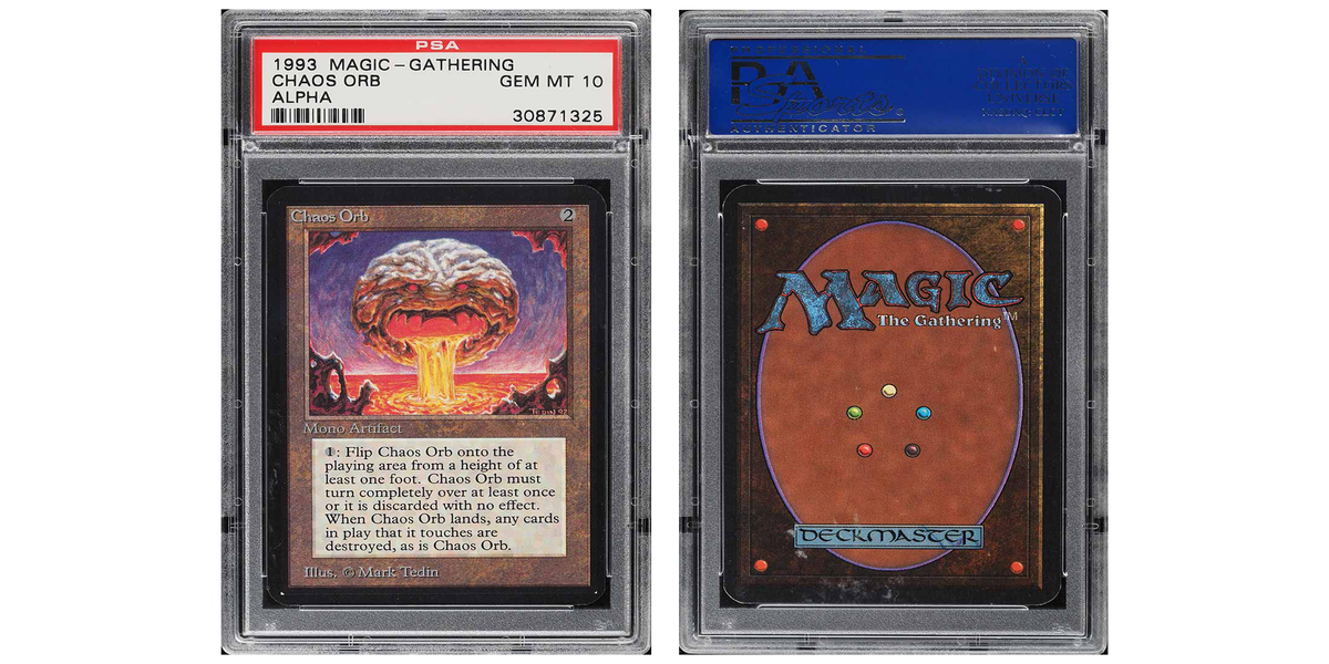 Magic: The Gathering rare and bizarre Chaos Orb set to sell for over 