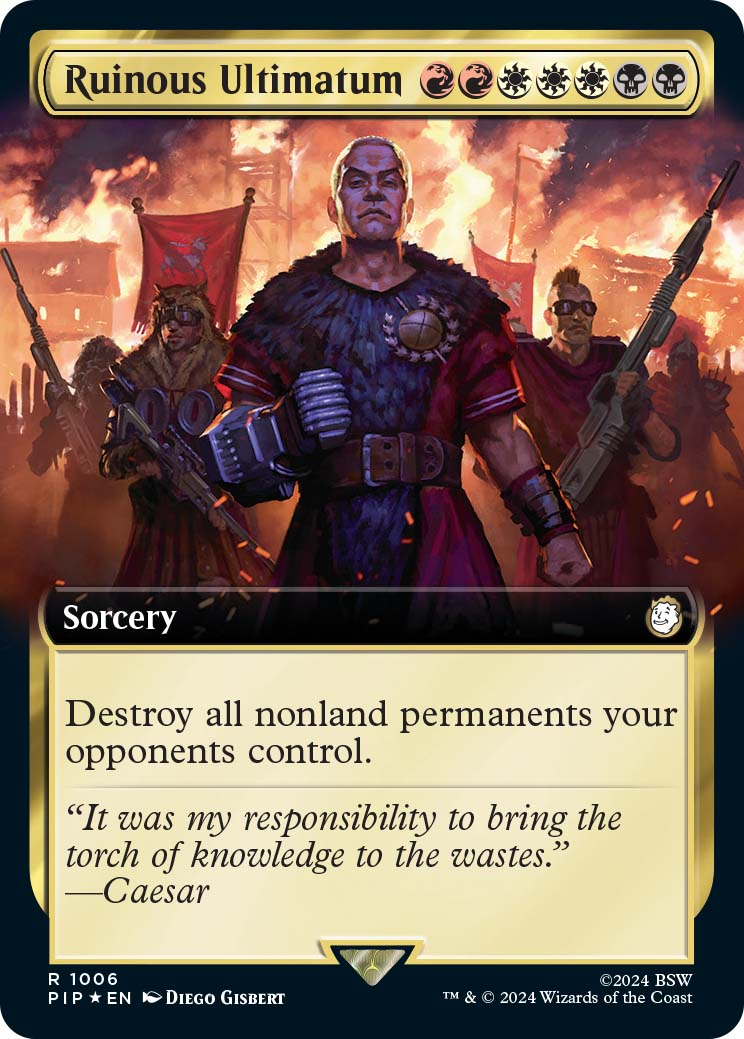 mtg fallout borderless cards Amazon.com: Magic: The Gathering main image 1