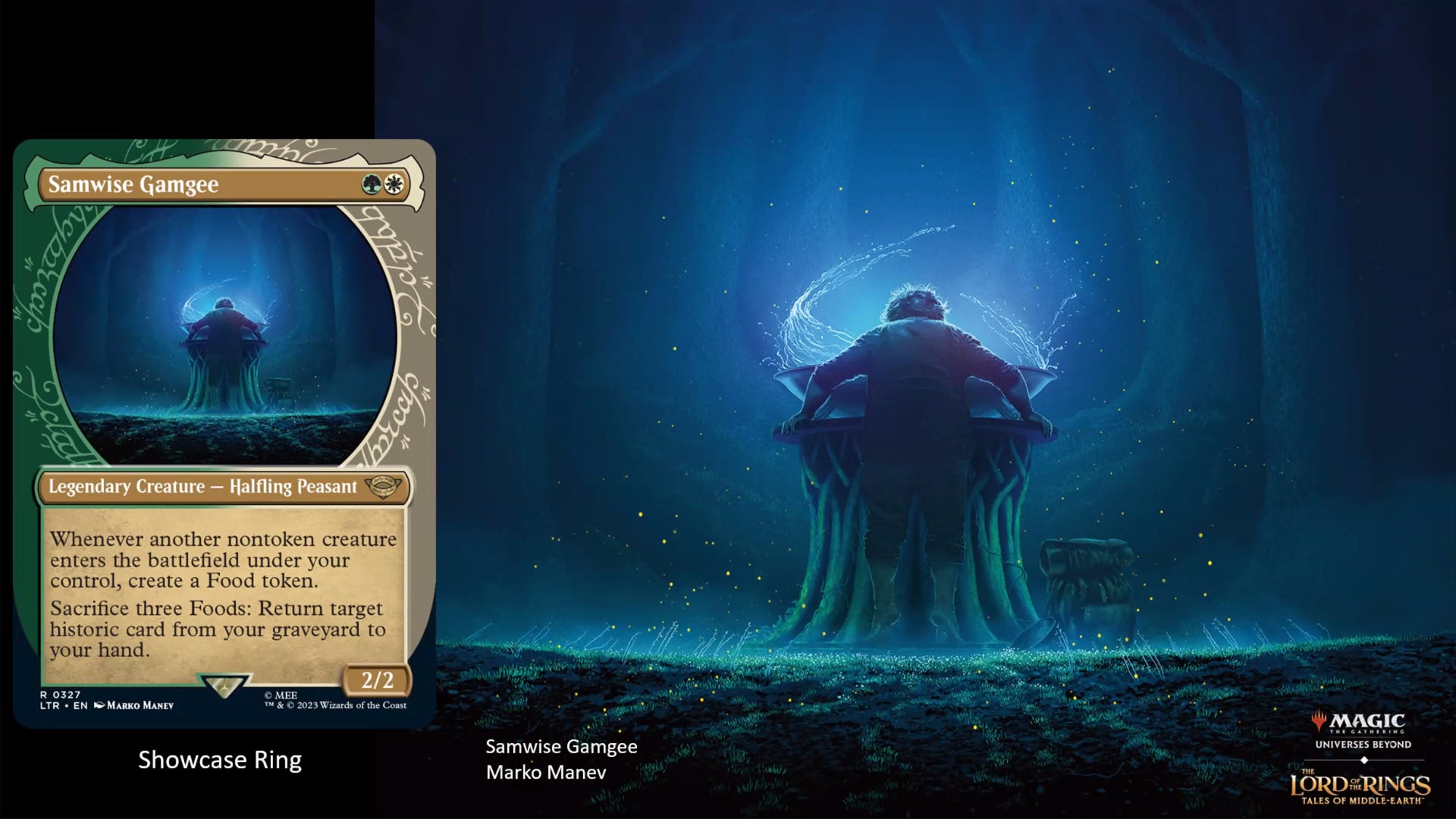 mtg lotr showcase cards Sauron, the Dark Lord (#329) (showcase)