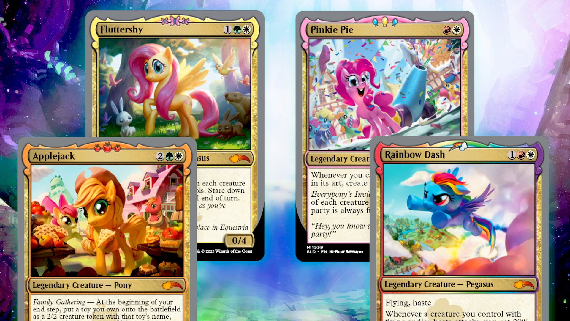 My Little Pony's return to Magic: The Gathering brings Rainbow Dash, Applejack and more to a charity drop | Dicebreaker My Little Pony's return to Magic: The Gathering brings Rainbow Dash, Applejack and more to a charity drop | Dicebreaker