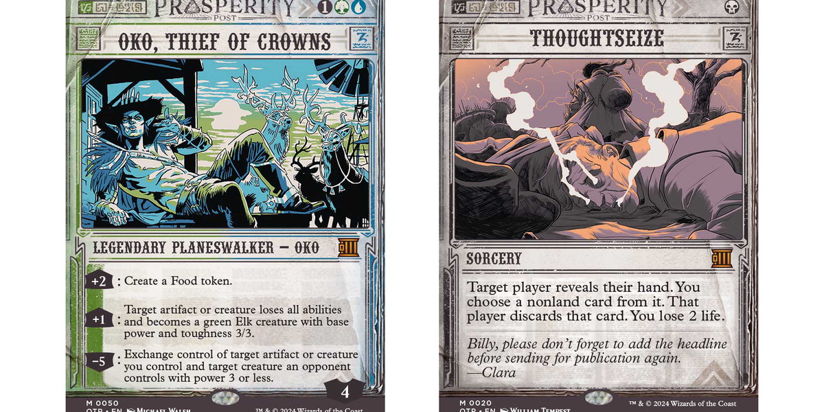 Magic: The Gathering's next set sees a gang of outlaw cowpokes conducting a heist | Dicebreaker Magic: The Gathering's next set sees a gang of outlaw cowpokes conducting a heist | Dicebreaker