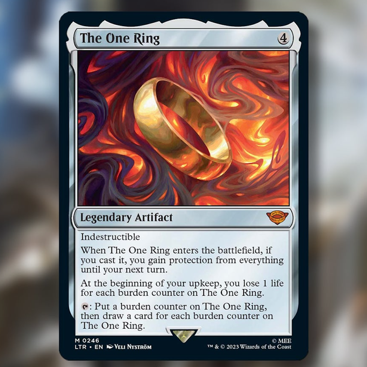 Trading card vendor posts $1 million bounty for MTG's serialised The One Ring card | Dicebreaker Trading card vendor posts $1 million bounty for MTG's serialised The One Ring card | Dicebreaker