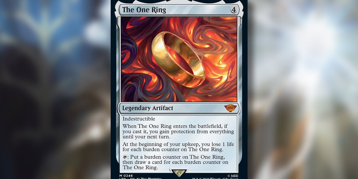 Trading card vendor posts $1 million bounty for MTG's serialised The One Ring card | Dicebreaker Trading card vendor posts $1 million bounty for MTG's serialised The One Ring card | Dicebreaker