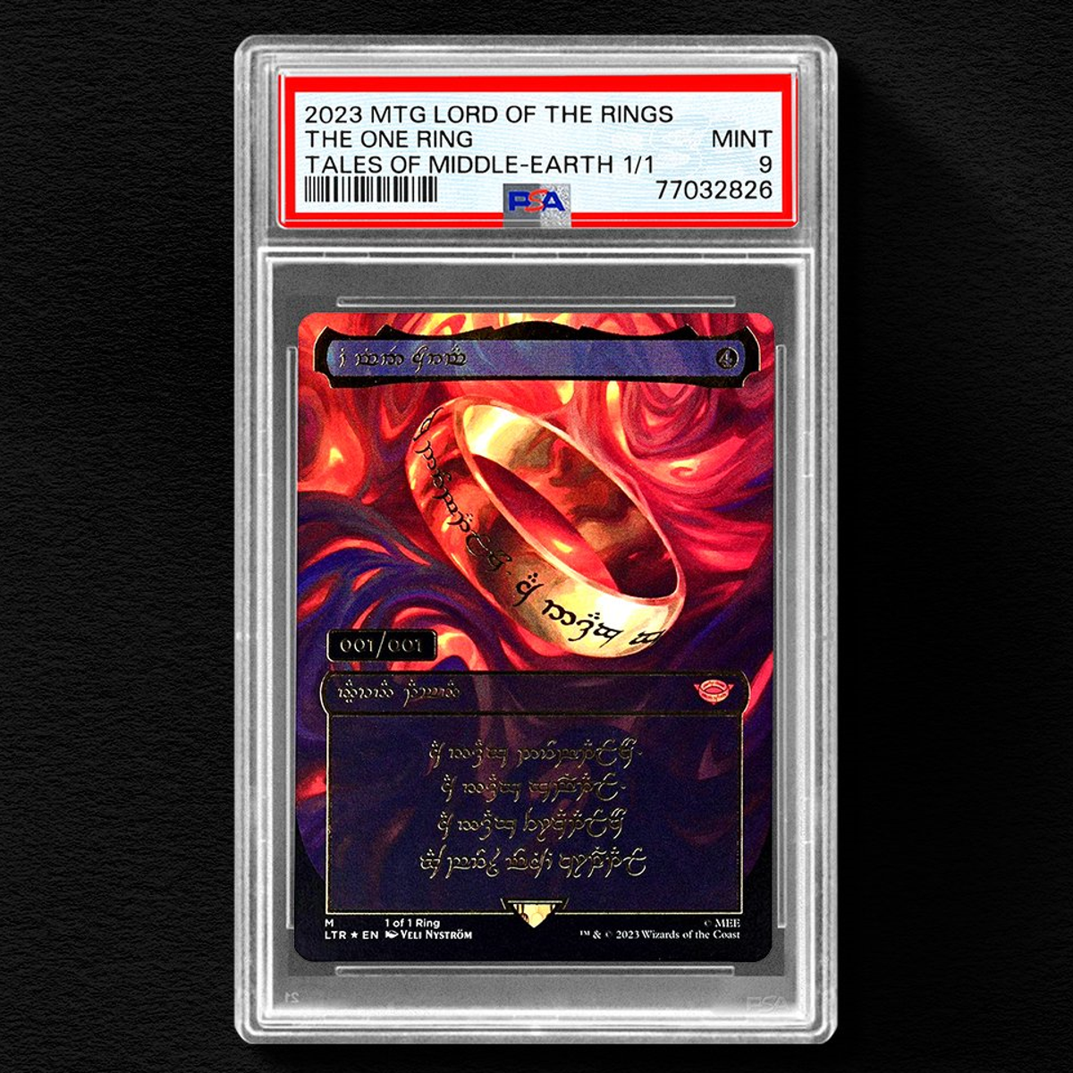 Magic: The Gathering's one-of-a-kind The One Ring has been found and graded | Dicebreaker Magic: The Gathering's one-of-a-kind The One Ring has been found and graded | Dicebreaker