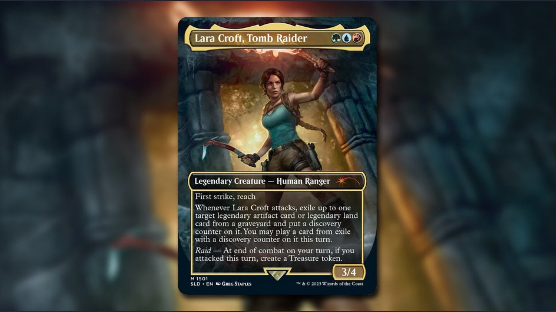 Tomb Raider and MTG crossover includes an all-new Lara Croft commander card | Dicebreaker Tomb Raider and MTG crossover includes an all-new Lara Croft commander card | Dicebreaker