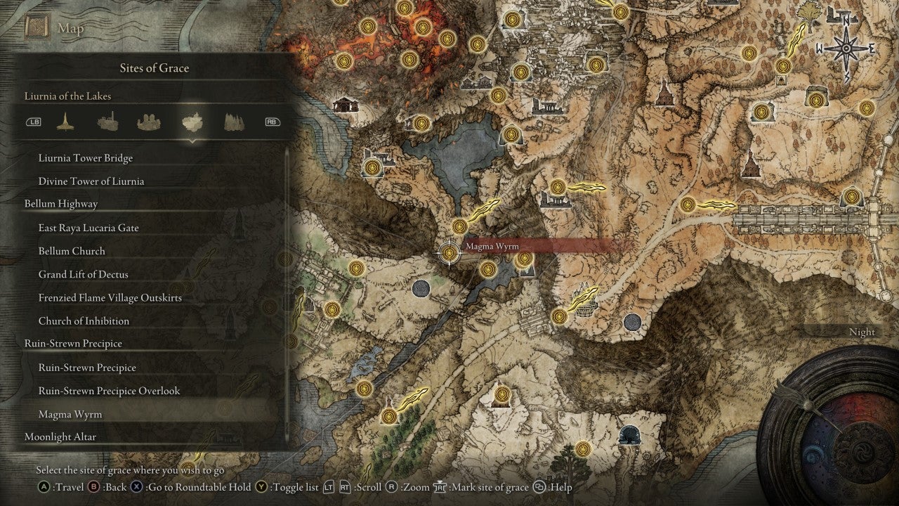 Magma Wyrm Grace in Elden Ring