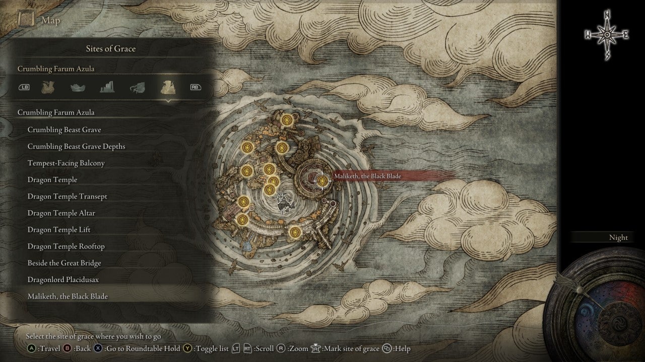 Maliketh, the Black Blade Grace in Elden Ring