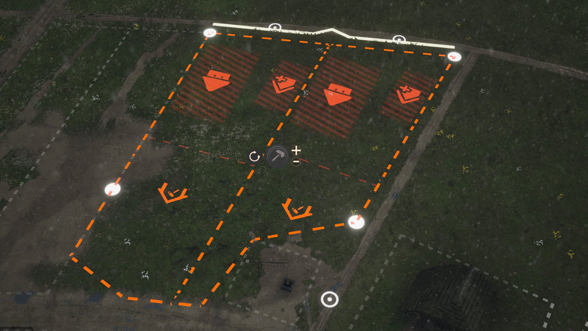 The player places down a new Burgage Plot in Manor Lords. - 5