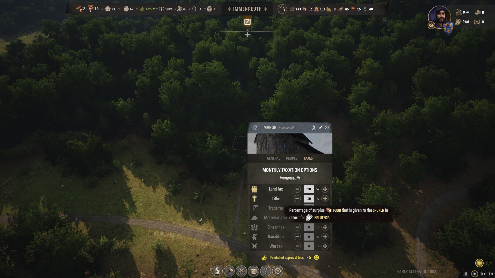 Manor Lords: How to raise influence - 5