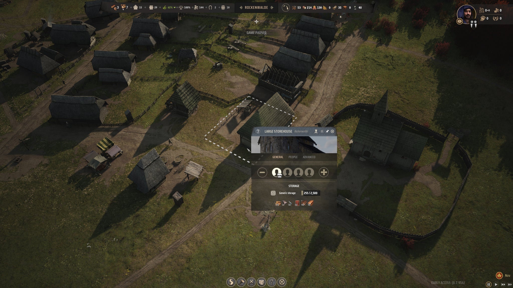 A Large Storehouse highlighted in Manor Lords. - 26