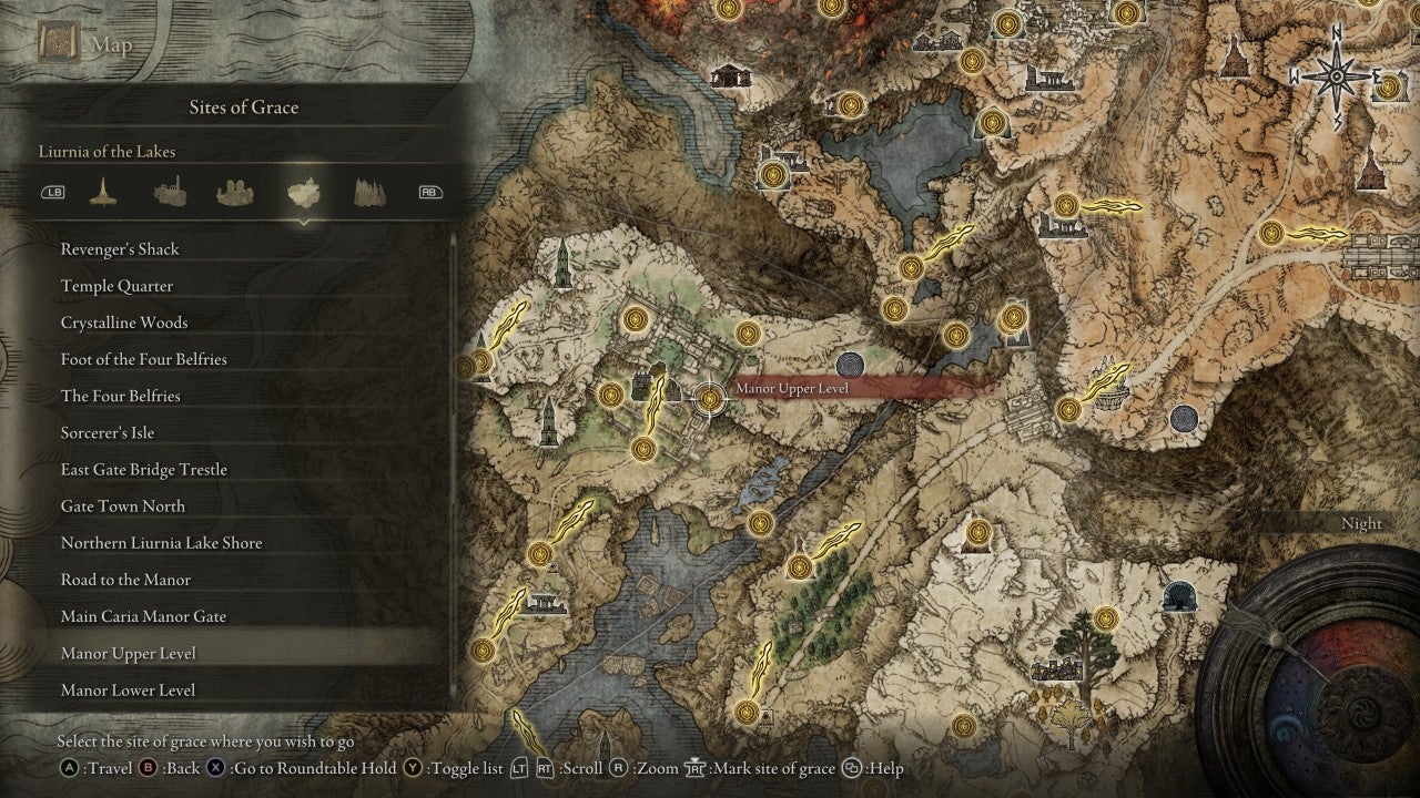 Manor Upper Level Grace in Elden Ring