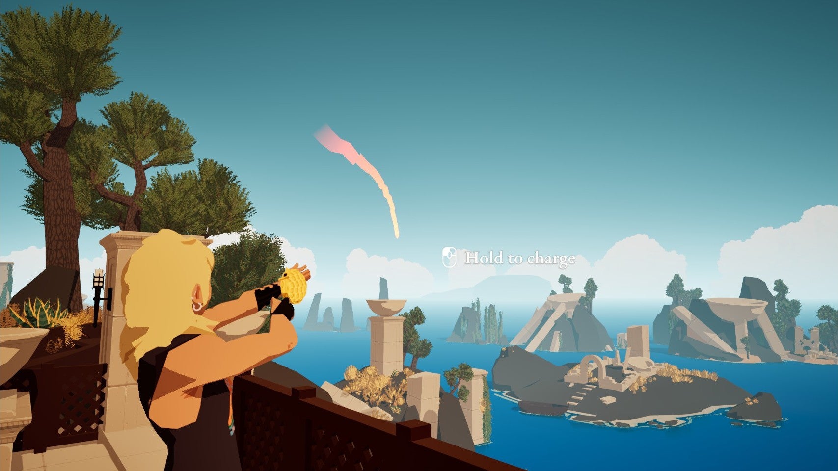 The dreamer practises archery in Many Nights A Whisper. - 1