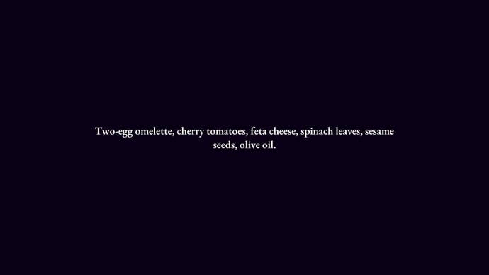 A statement of an omelet.
