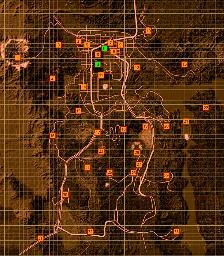 Fallout: New Vegas - Mapa świata | Eurogamer.pl
