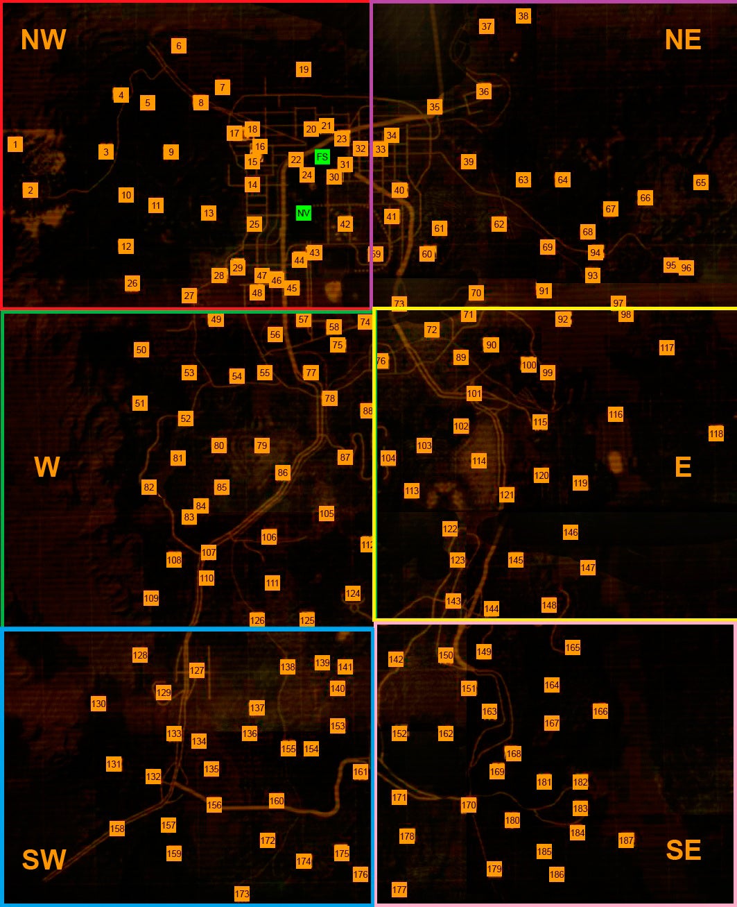 Fallout: New Vegas - Mapa świata | Eurogamer.pl
