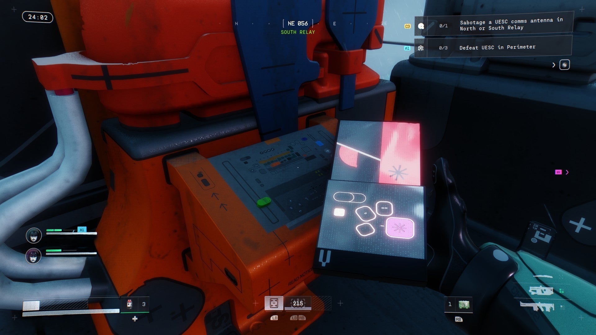 Marathon screenshot showing you activating something at a terminal