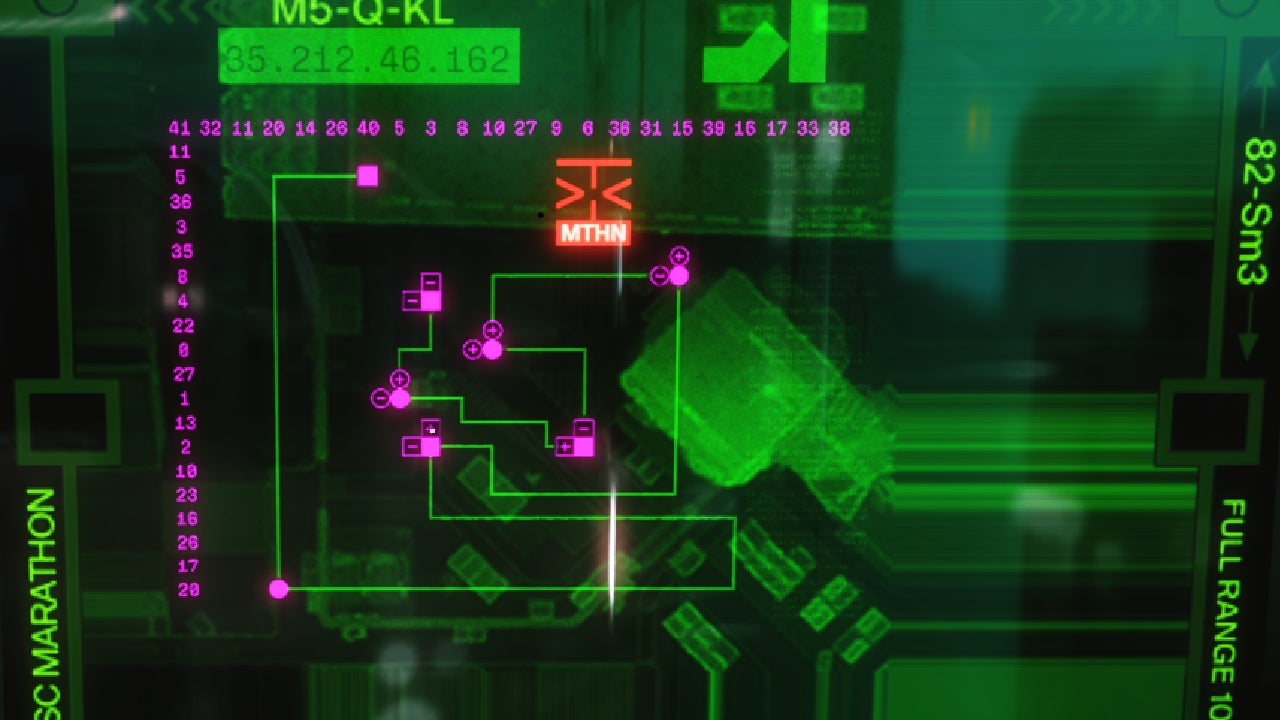 Marathon ARG maze with multiple nodes lit up.
