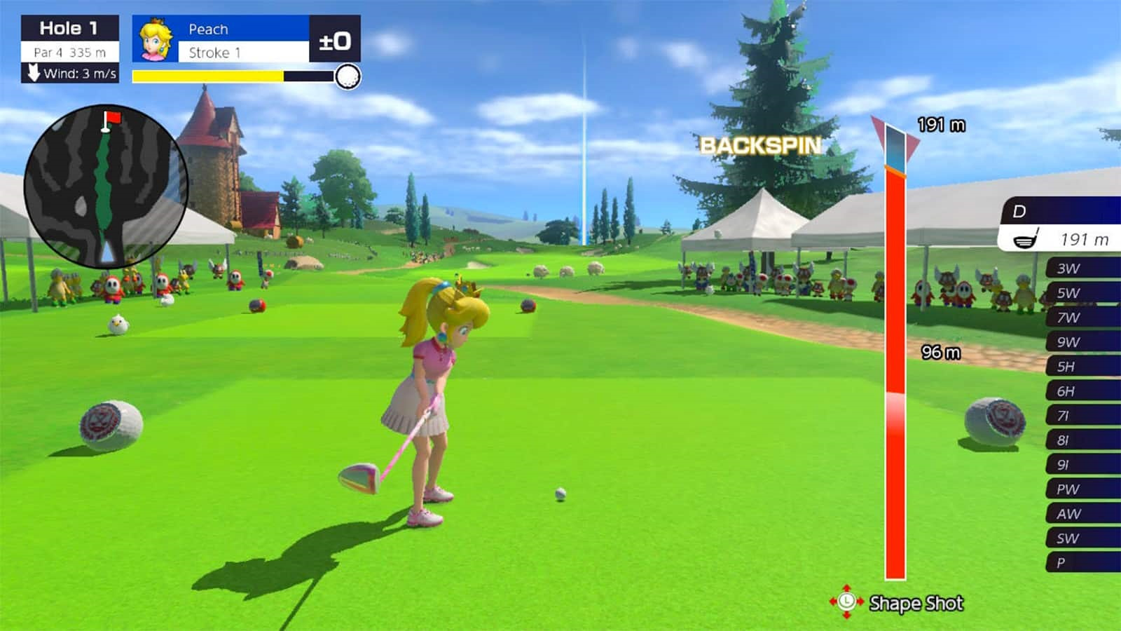 Mario Golf: Super Rush back spin guide: How to do back spin and