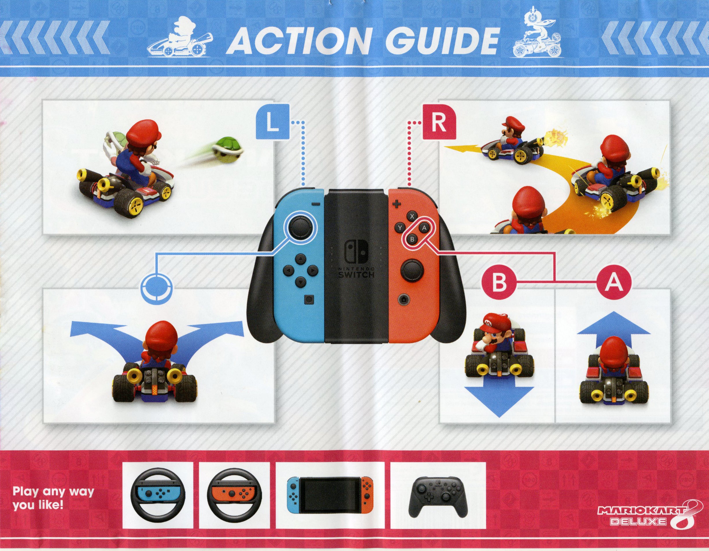 Nintendo switch controls shop for mario kart