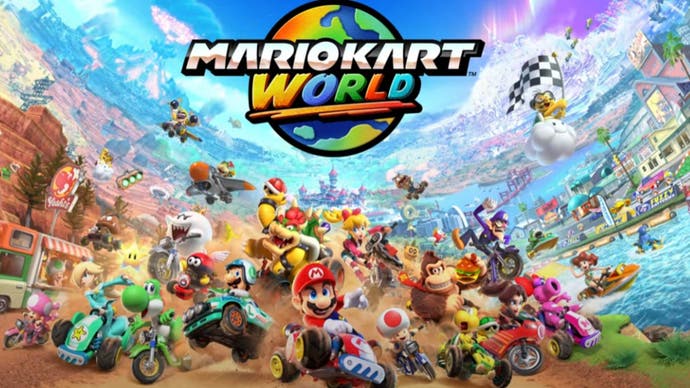 Mario Kart World Header Switch 2 Direct