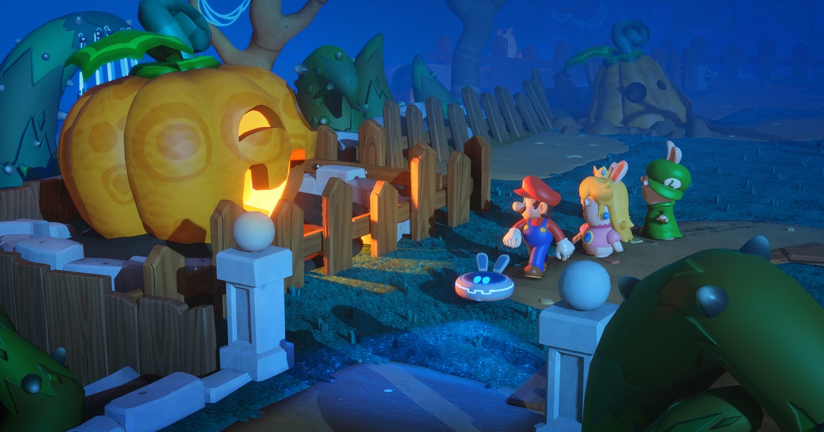 Mario Rabbit Combat Vê uma batalha em Mario + Rabbids | Eurogamer.pt