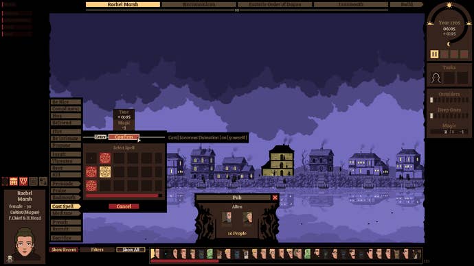 Doing some Lovecrafty stuff in Marry a Deep One: Innsmouth Simulator.