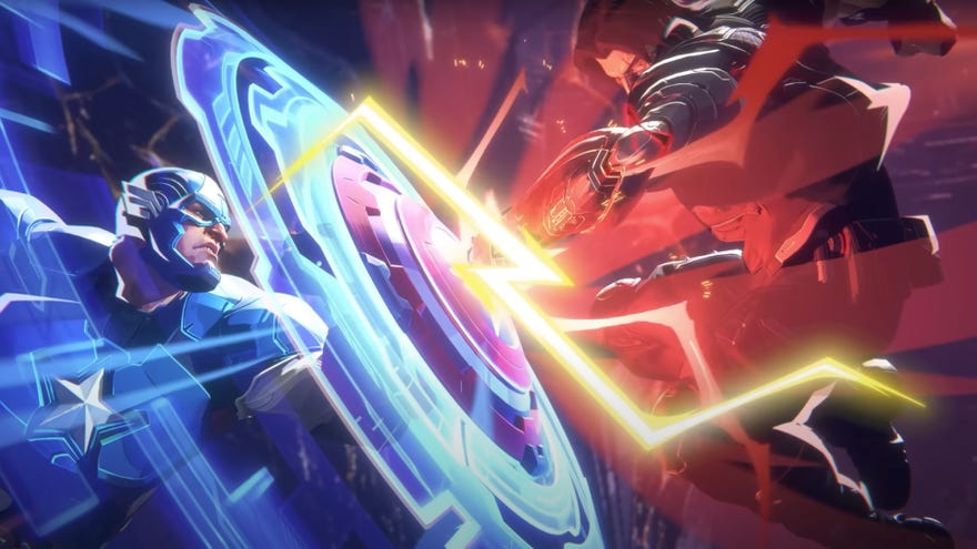 Captain America and The Winter Soldier clash in art for Marvel Rivals.