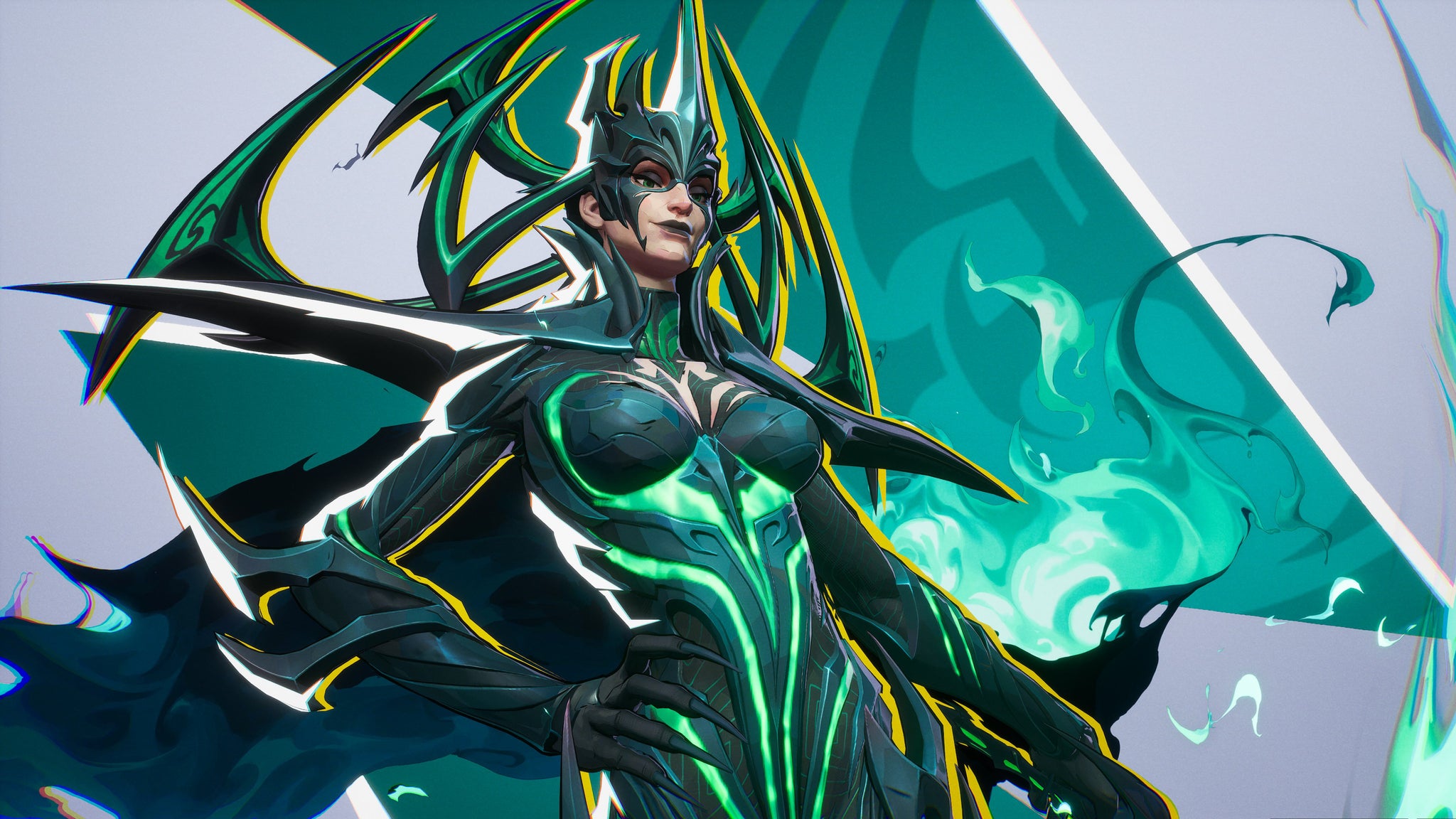 Hela in Marvel Rivals poses menacingly in front of the camera. - 12