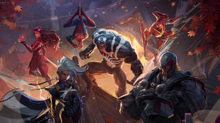 A bunch of heroes in Marvel Rivals.