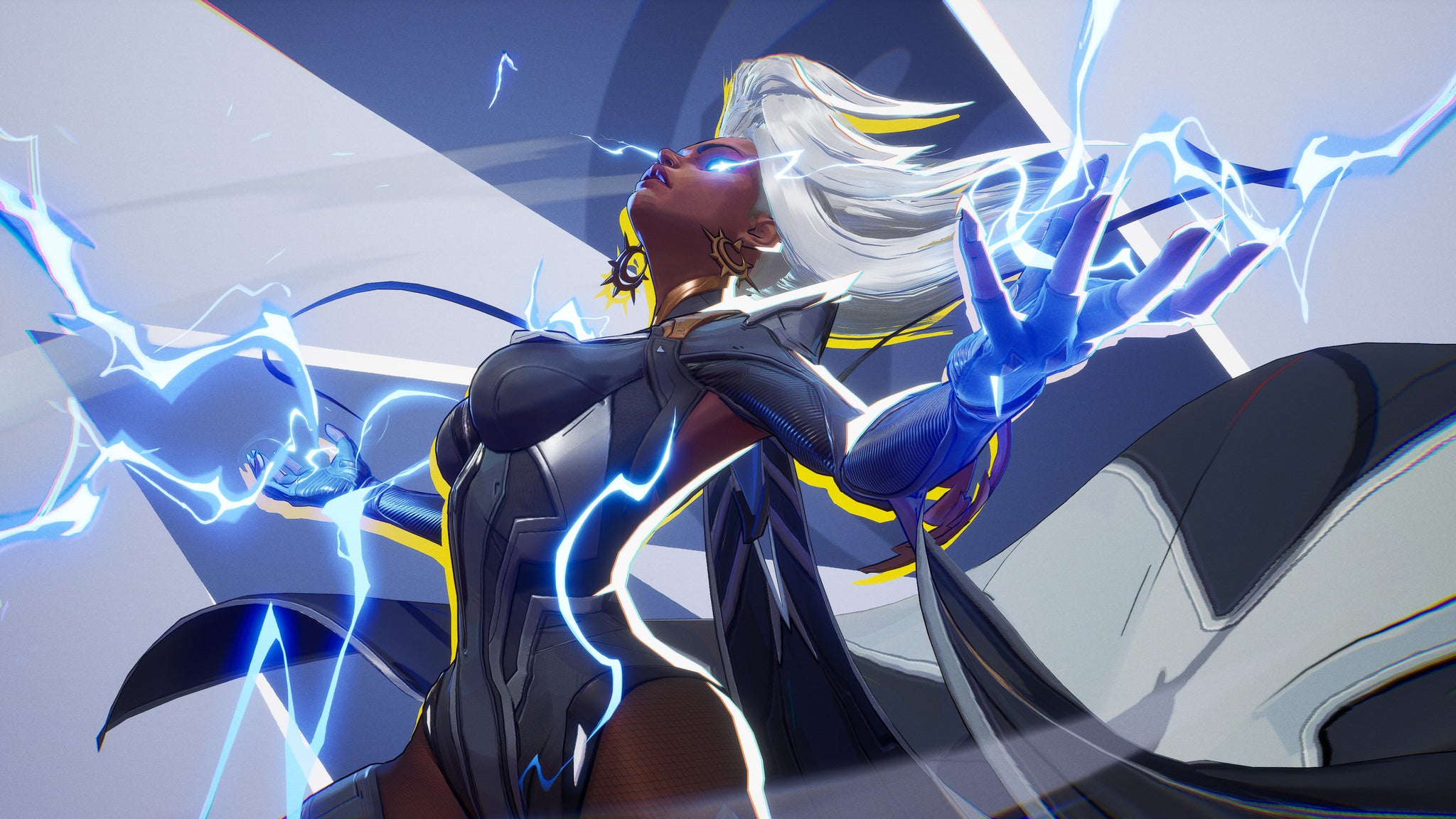 Storm in Marvel Rivals summons lightning with her hands while staring into the sky. - 30
