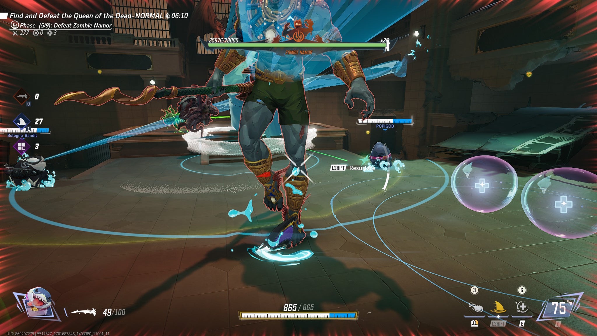 Jeff battling Namor's feet in Marvel Rivals Zombies - 4