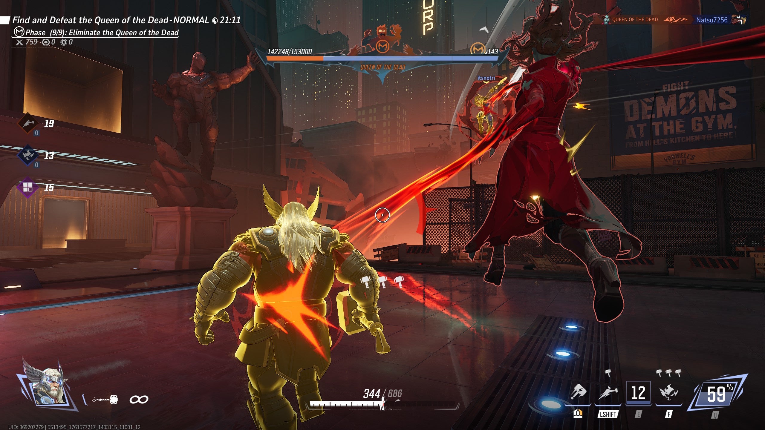 Thor in Marvel Rivals' Zombies mode - 4