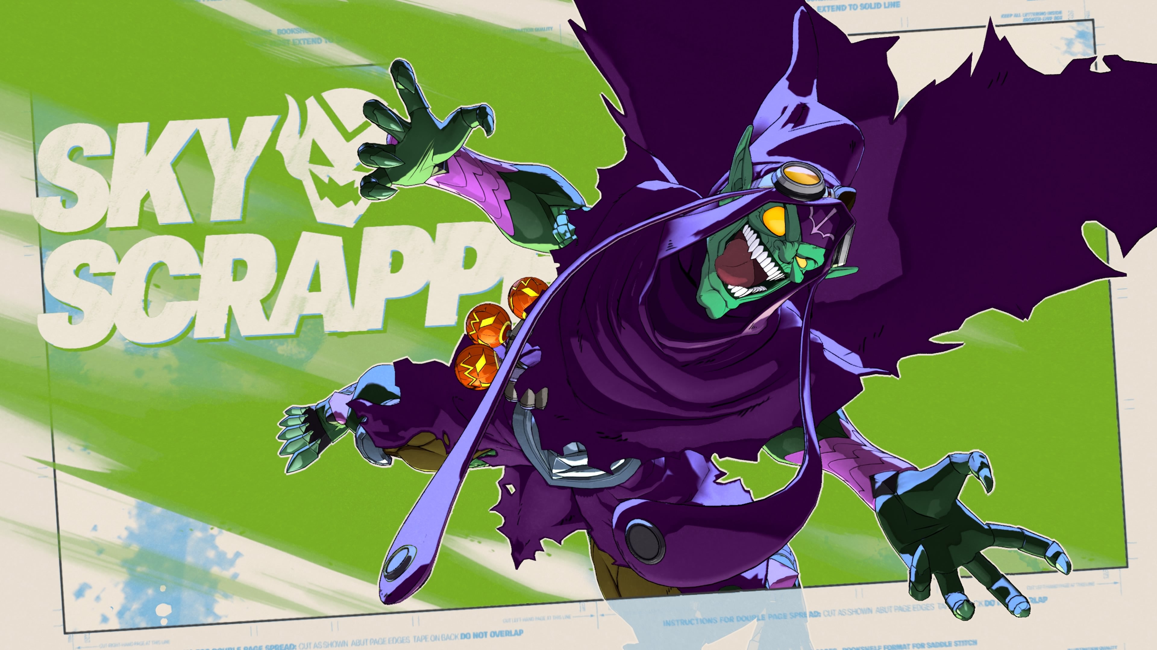 Green Goblin starting up his super animation