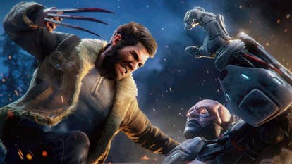 Wolverine has his claws extended and is astir to stab a cyborg successful Marvel's Wolverine.