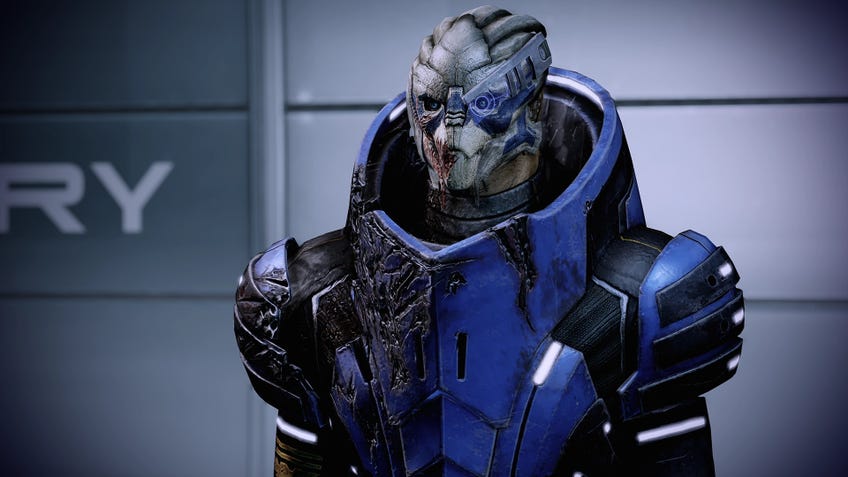 An image of Garrus from Mass Effect Legendary Edition.