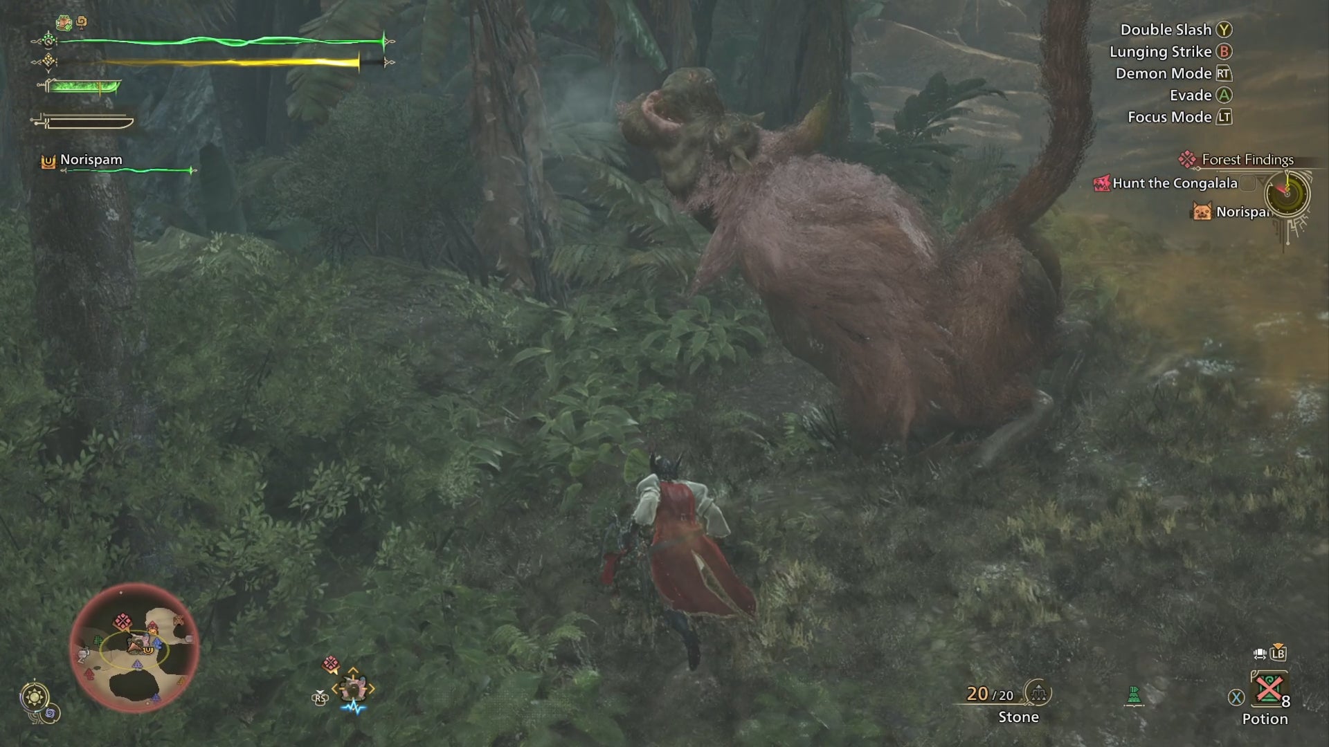 A Congalala unleashes a massive fart of greenish gas in Monster Hunter Wilds. - 6