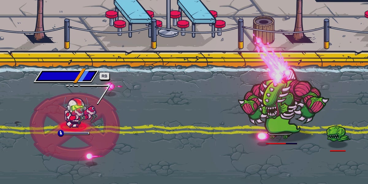 To the delight of its skateboarding aliens, I have failed to solo Saturday morning cartoon-styled co-op roguelike Maximum Thunderness as if I have four hands