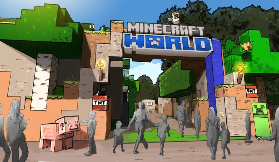 Minecraft World, a theme park with the world's first-ever Minecraft rollercoaster, to open in the UK next year