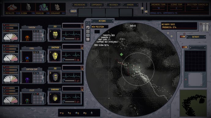 A battle screen in Mech Engineer