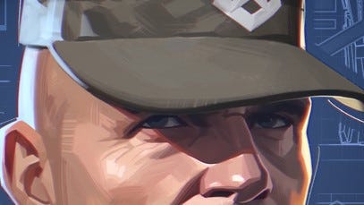 A haunted Sergeant looking specialist for Mechabellum season 2.