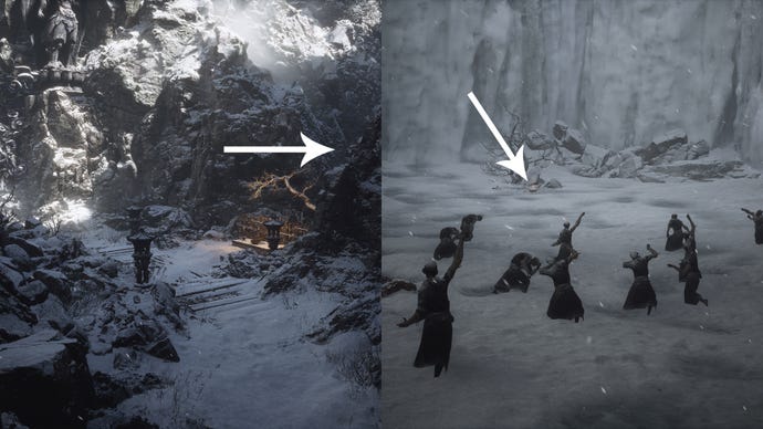 The Bottom meditation spot in Black Myth Wukong.