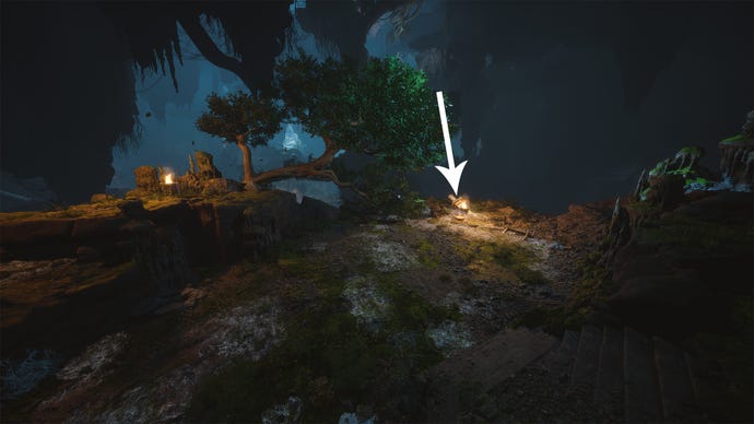 The Tree meditation spot in Black Myth Wukong.