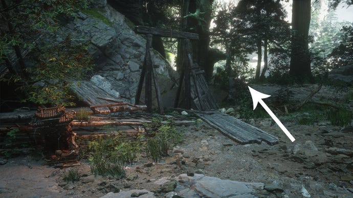 The path to the Height meditation spot in Black Myth Wukong.