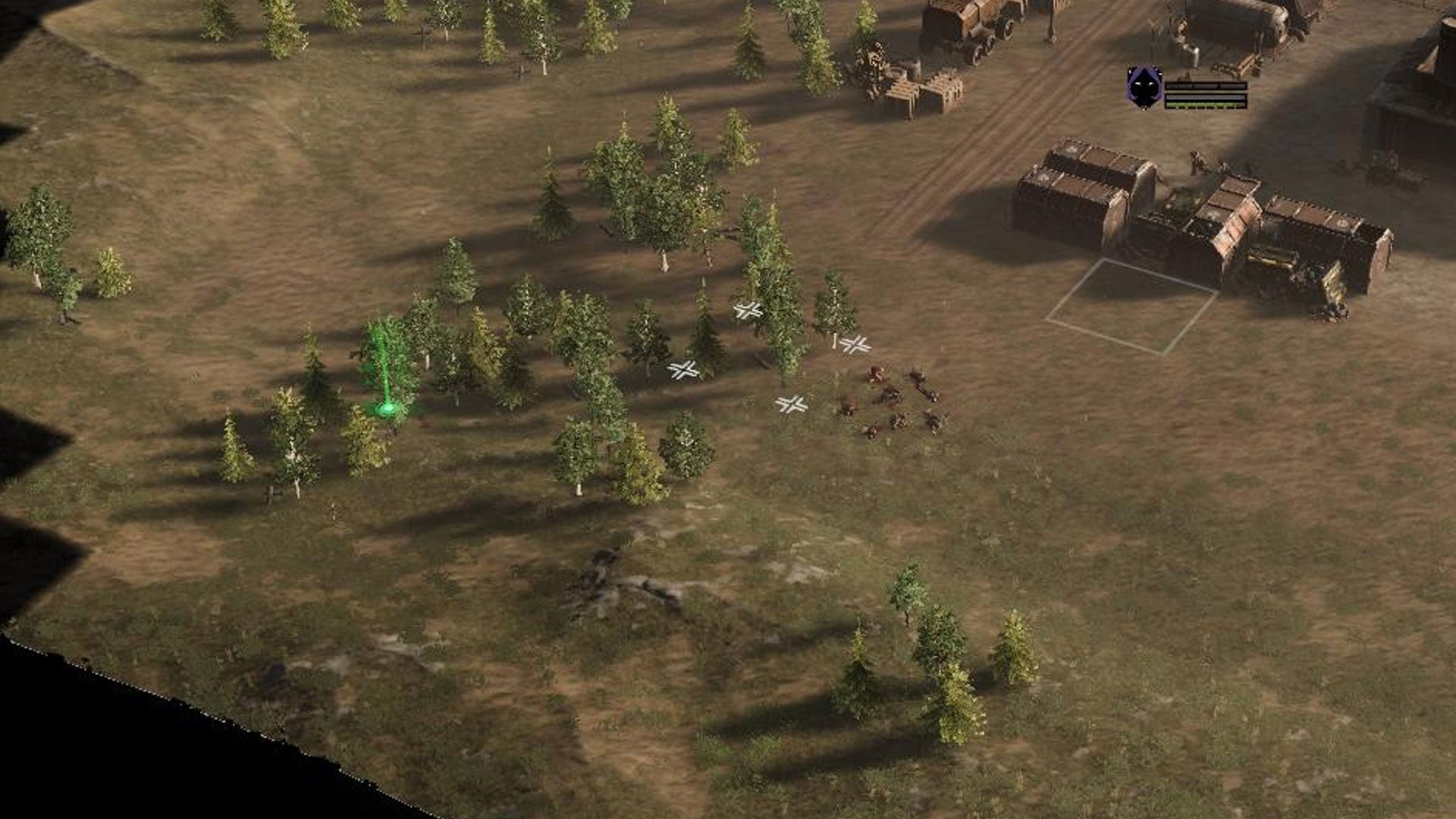 A squad fights pirates in the woods in Menace - 5